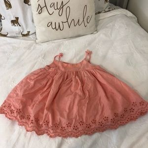 Details!😍 Gorgeous coral Baby Gap dress!✨